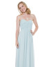 Strapless Sweetheart Neck Ruched Chiffon Modern Bridesmaid Dress